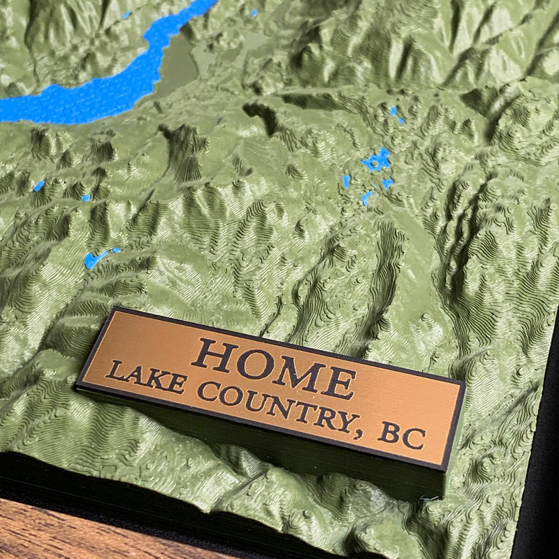 Detail of the Lake Country map by Keyway