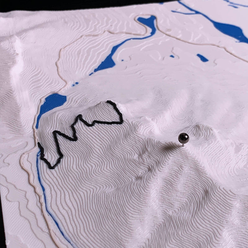 Detail of the Mount Lawrence Grassi map by Keyway