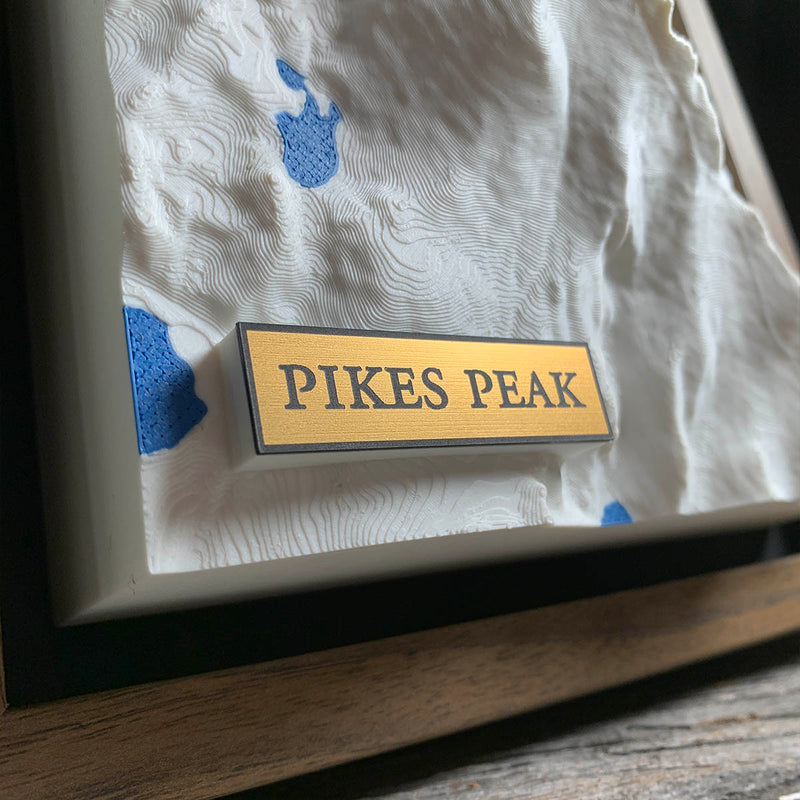 Detail of the Pikes Peak map by Keyway
