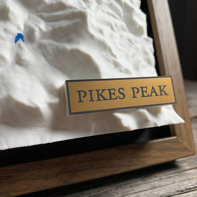 Detail of the Pikes Peak map by Keyway