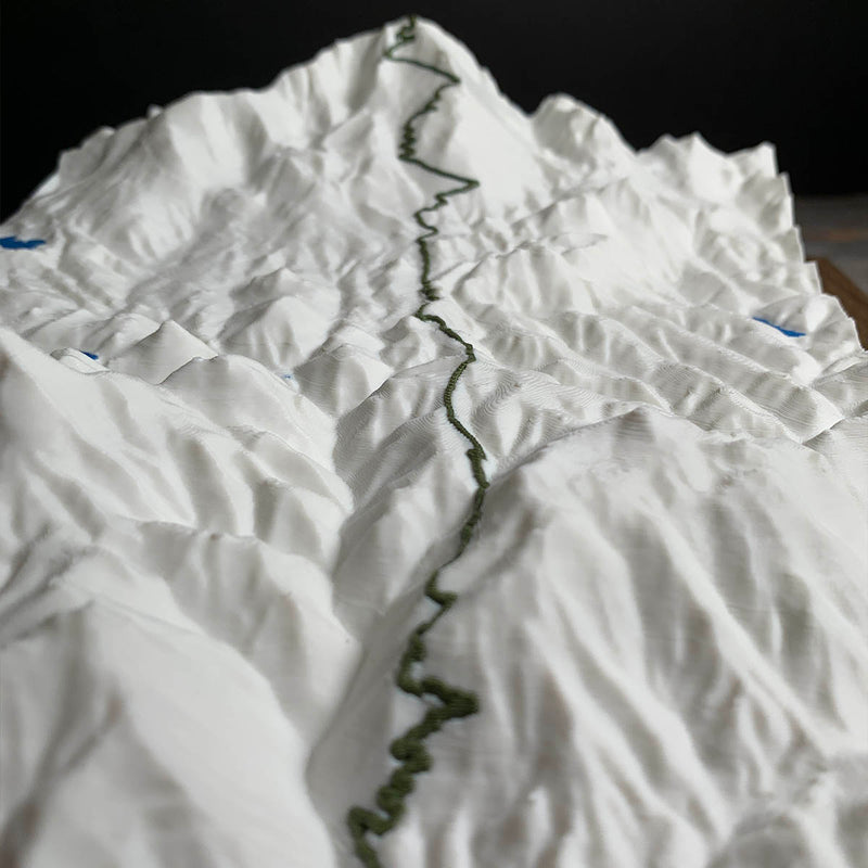 Detail of the Pikes Peak map by Keyway