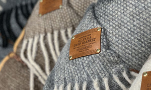 Close-up of Keyway's Luxury Alpaca Wool Camp Blankets