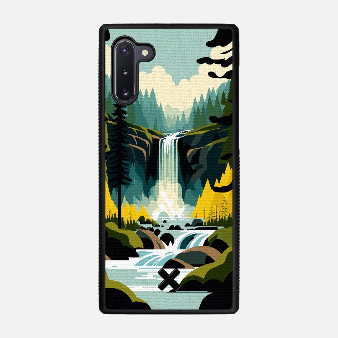 Cascade Case for the Samsung Galaxy Note 10 featuring a UV Printed Cotton Canvas backer with the Keyway X Mark#Phone Model_Galaxy Note 10