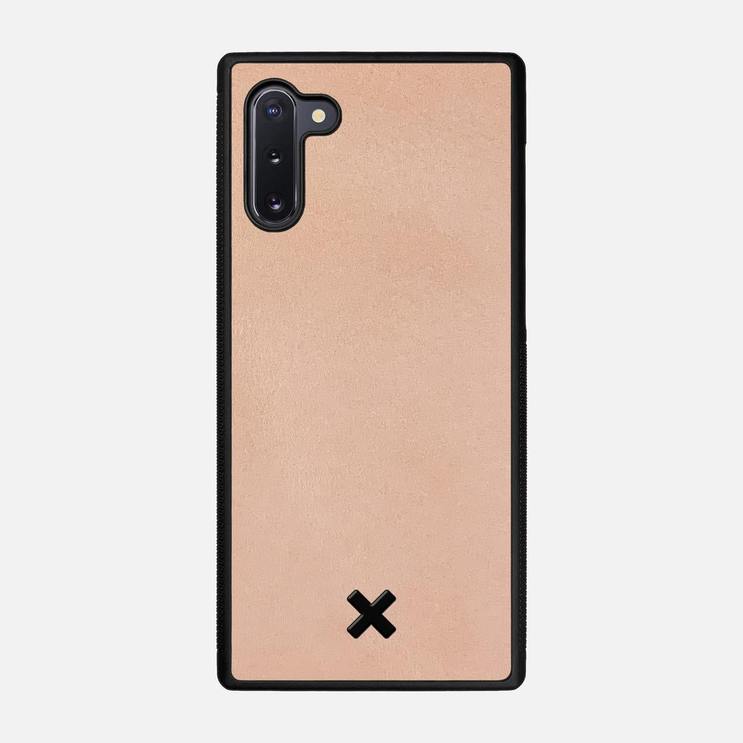 Natural Leather Case for the Samsung Galaxy Note 10 featuring a Genuine Leather backer with the Keyway X Mark#Phone Model_Galaxy Note 10