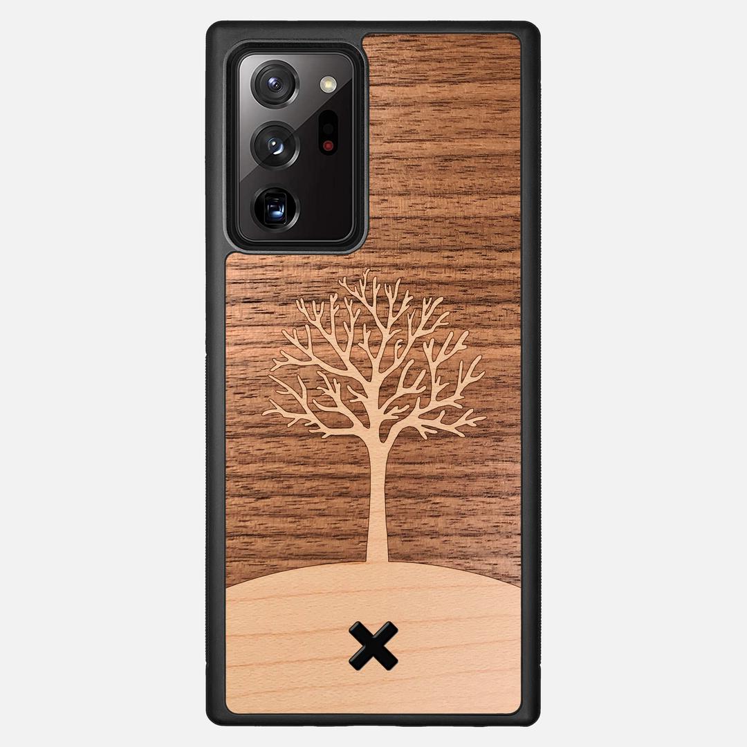 Tree of Life Case for the Samsung Galaxy Note 20 Ultra featuring a Maple and Walnut Wood backer with the Keyway X Mark#Phone Model_Galaxy Note 20 Ultra