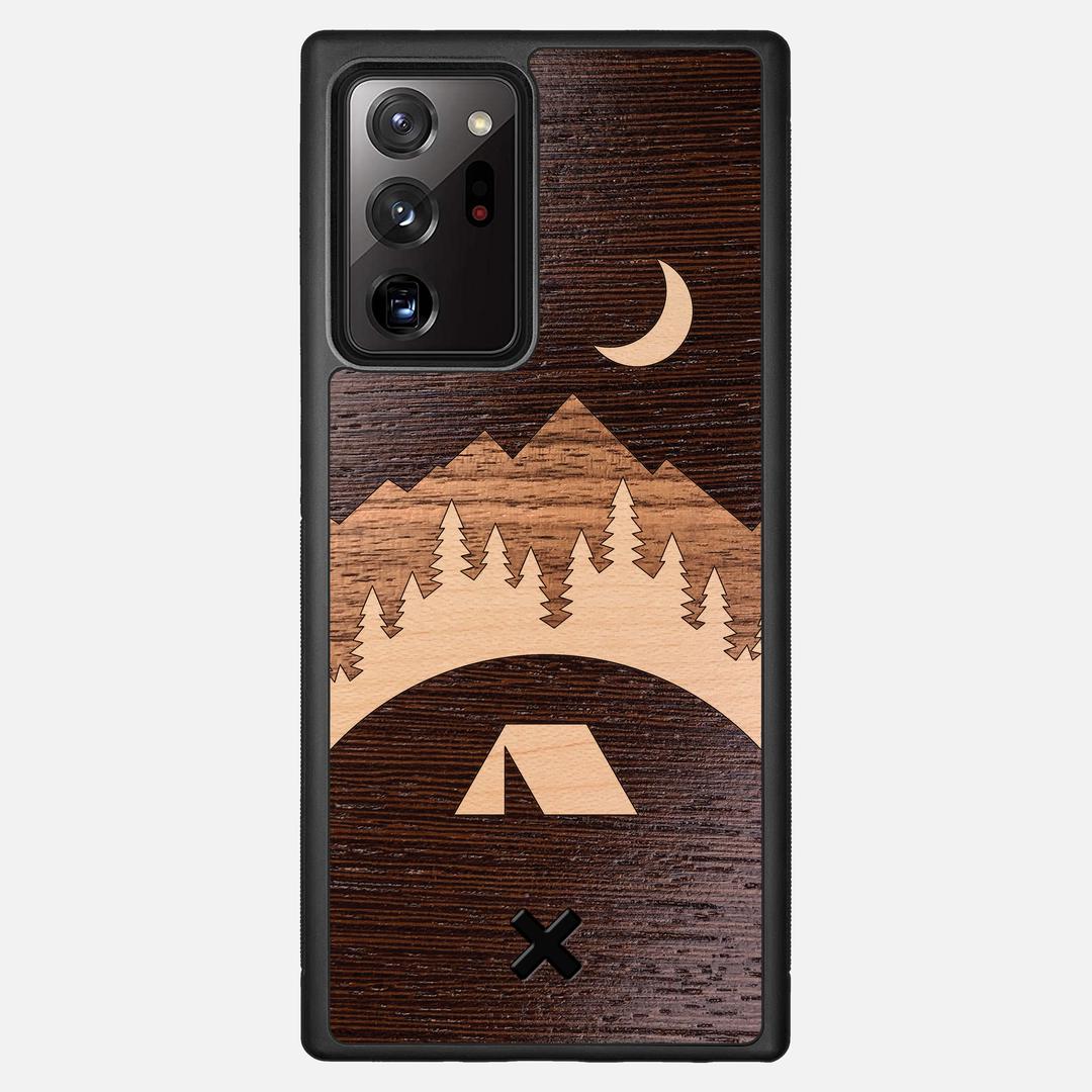 Woodland Case for the Samsung Galaxy Note 20 Ultra featuring a Wenge, Maple, and Walnut Wood backer with the Keyway X Mark#Phone Model_Galaxy Note 20 Ultra