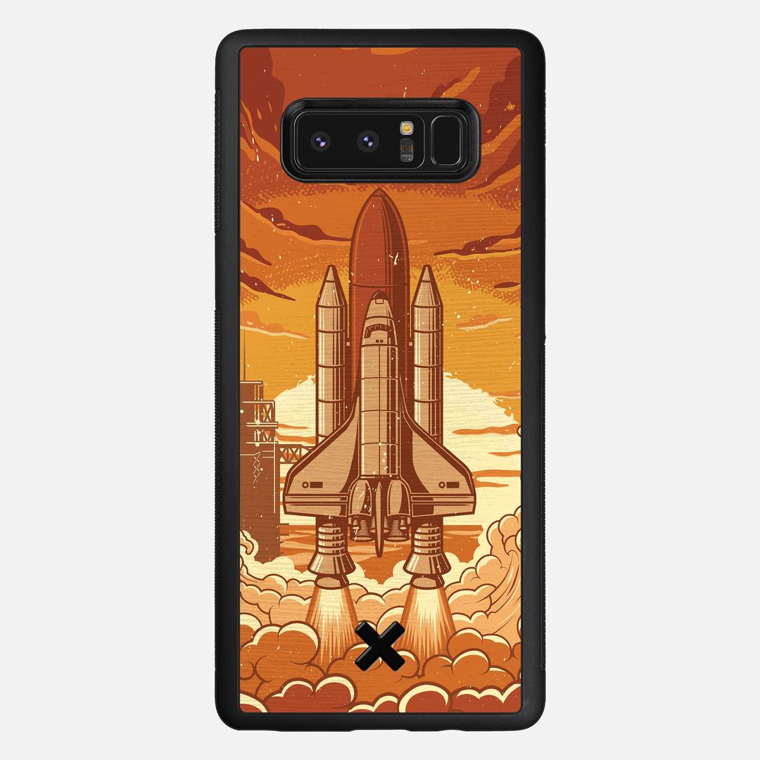 Launch Case for the Samsung Galaxy Note 8 featuring a UV Printed Wenge Wood backer with the Keyway X Mark#Phone Model_Galaxy Note 8