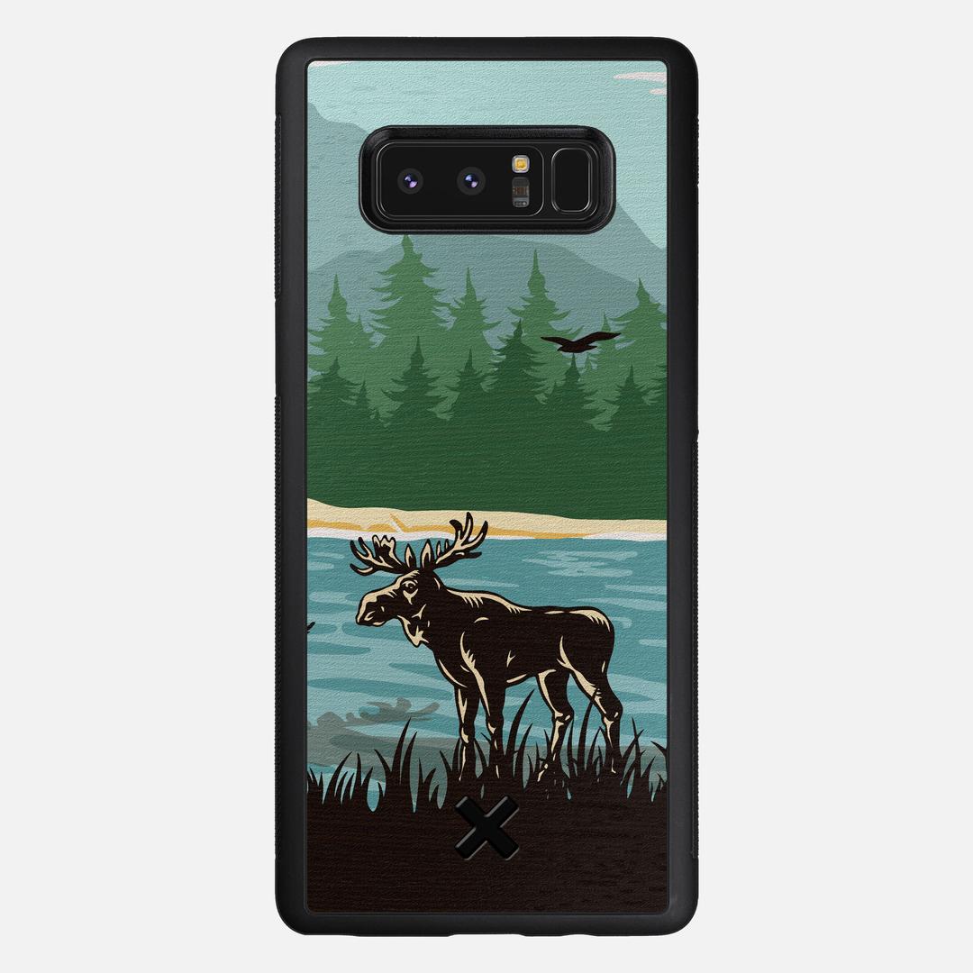 Moose Tracks Case for the Samsung Galaxy Note 8 featuring a UV Printed Wenge Wood backer with the Keyway X Mark#Phone Model_Galaxy Note 8