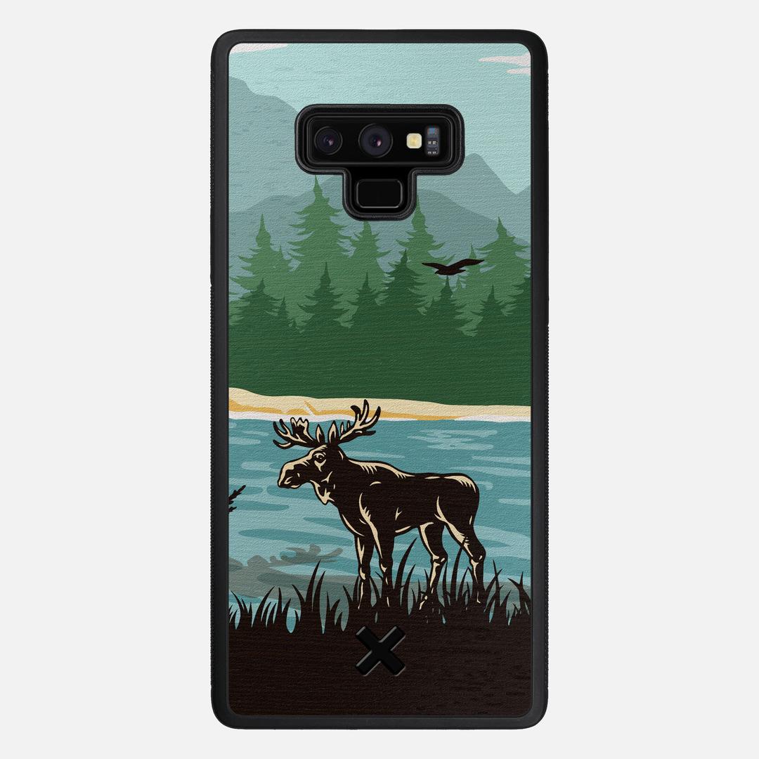 Moose Tracks Case for the Samsung Galaxy Note 9 featuring a UV Printed Wenge Wood backer with the Keyway X Mark#Phone Model_Galaxy Note 9