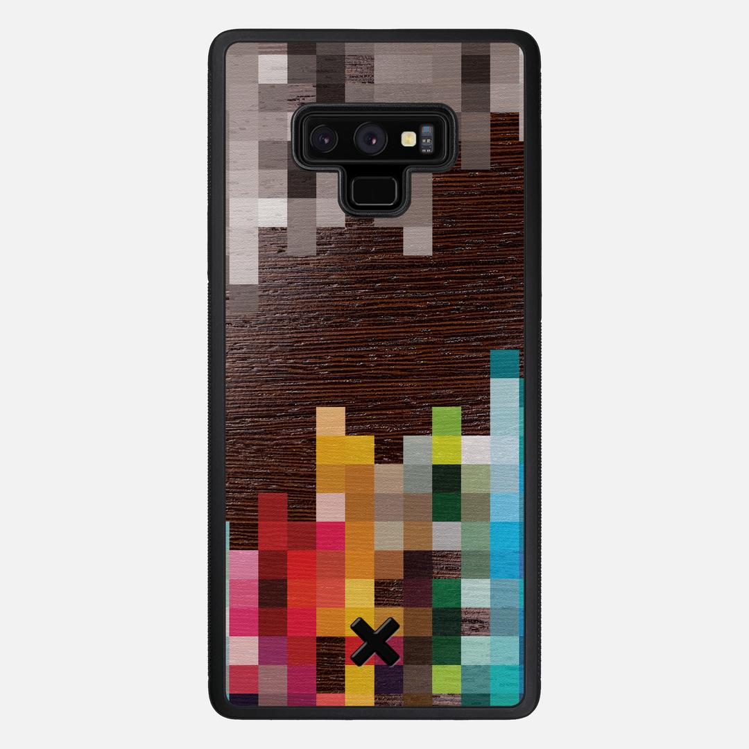 Pixelation Case for the Samsung Galaxy Note 9 featuring a UV Printed Wenge Wood backer with the Keyway X Mark#Phone Model_Galaxy Note 9