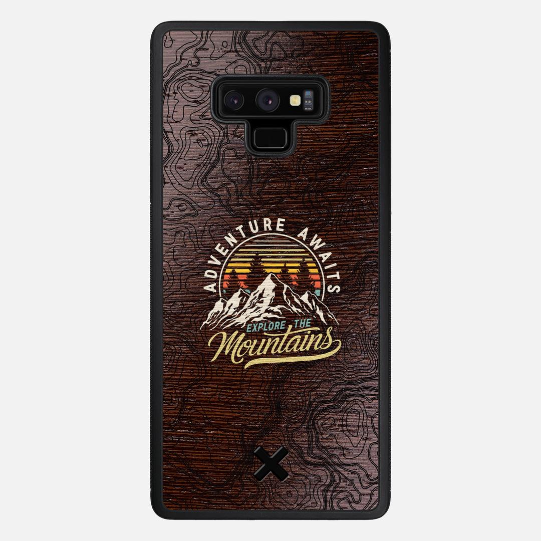 Wanderlust Case for the Samsung Galaxy Note 9 featuring a UV Printed Wenge Wood backer with the Keyway X Mark#Phone Model_Galaxy Note 9