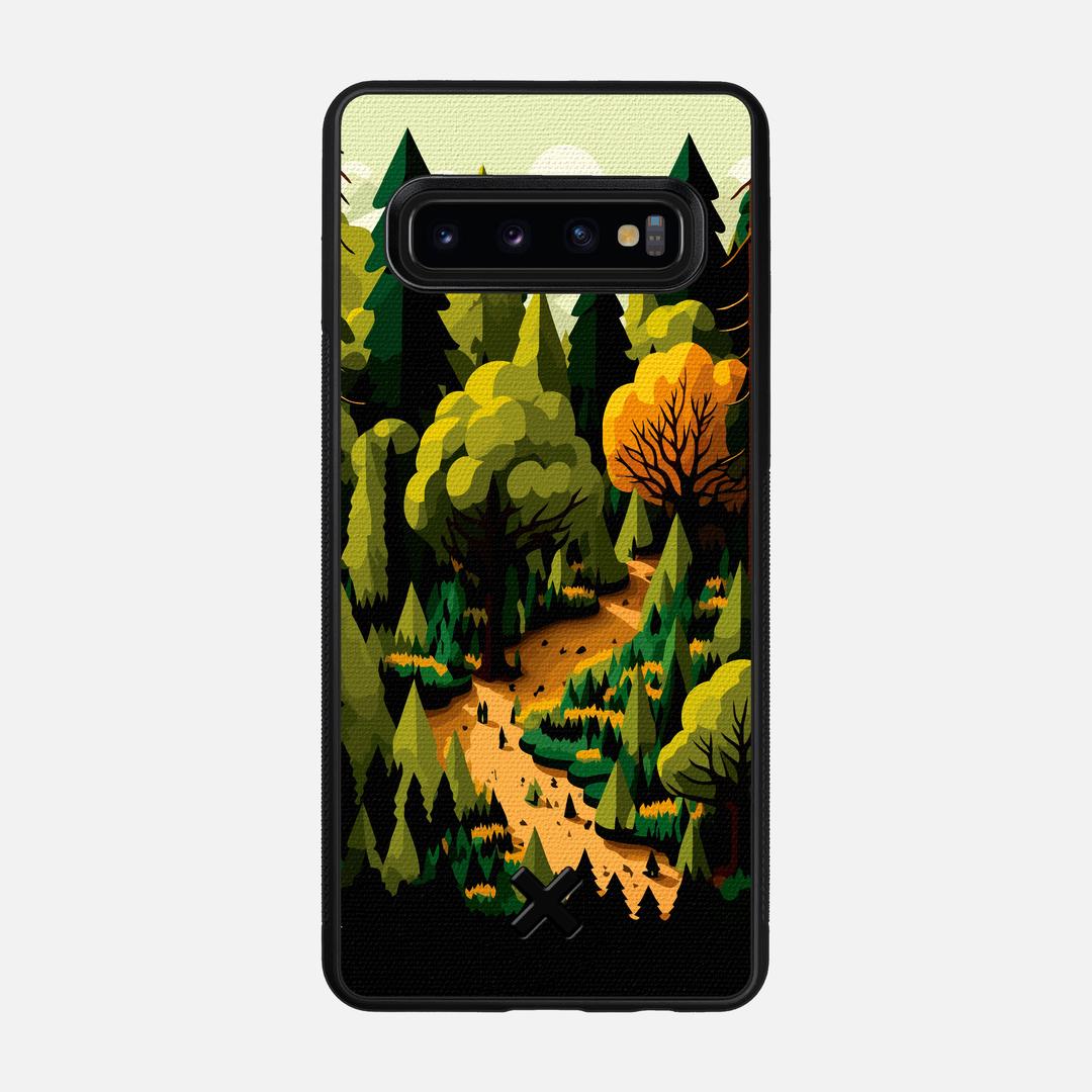 Evergreen Case for the Samsung Galaxy S10 featuring a UV Printed Cotton Canvas backer with the Keyway X Mark#Phone Model_Galaxy S10