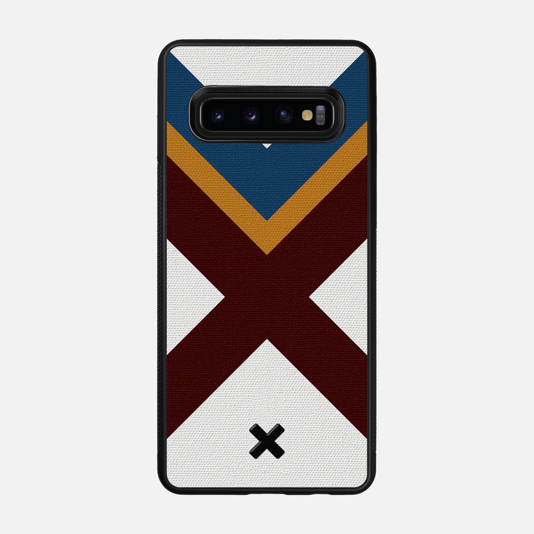 Range Case for the Samsung Galaxy S10 featuring a UV Printed Cotton Canvas backer with the Keyway X Mark#Phone Model_Galaxy S10