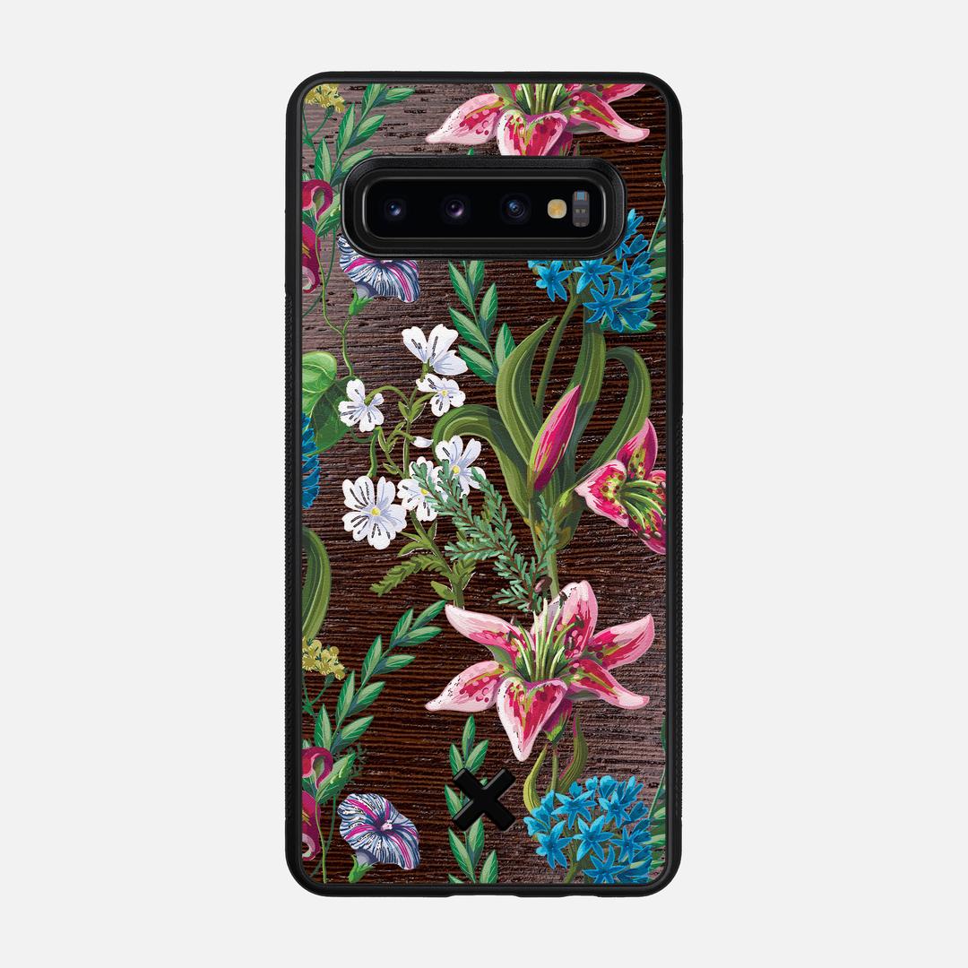 Stargazer Case for the Samsung Galaxy S10 featuring a UV Printed Wenge Wood backer with the Keyway X Mark#Phone Model_Galaxy S10