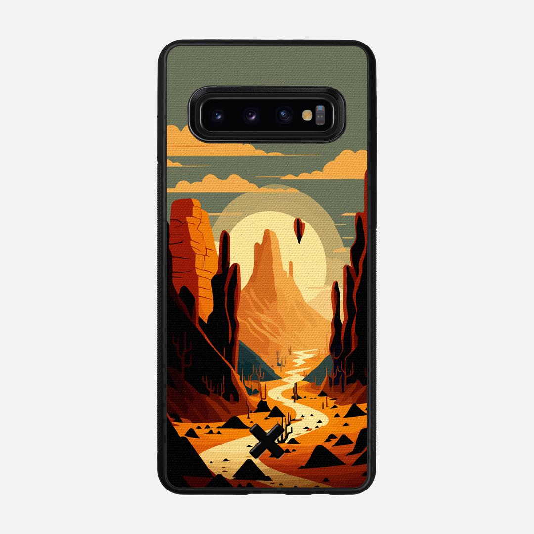 Terra Case for the Samsung Galaxy S10 featuring a UV Printed Cotton Canvas backer with the Keyway X Mark#Phone Model_Galaxy S10