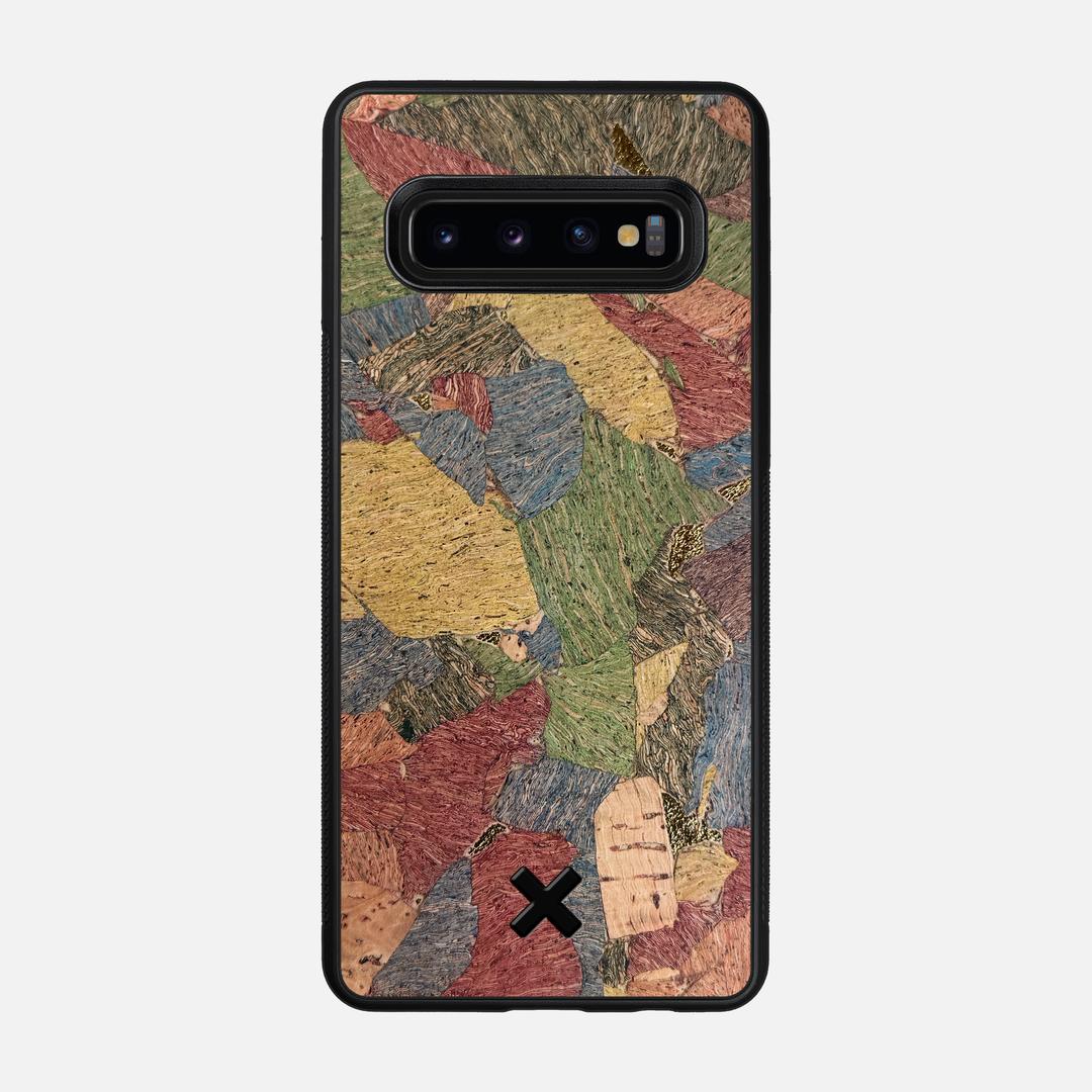 Terrazzo Cork Case for the Samsung Galaxy S10 featuring a Genuine Cork backer with the Keyway X Mark#Phone Model_Galaxy S10