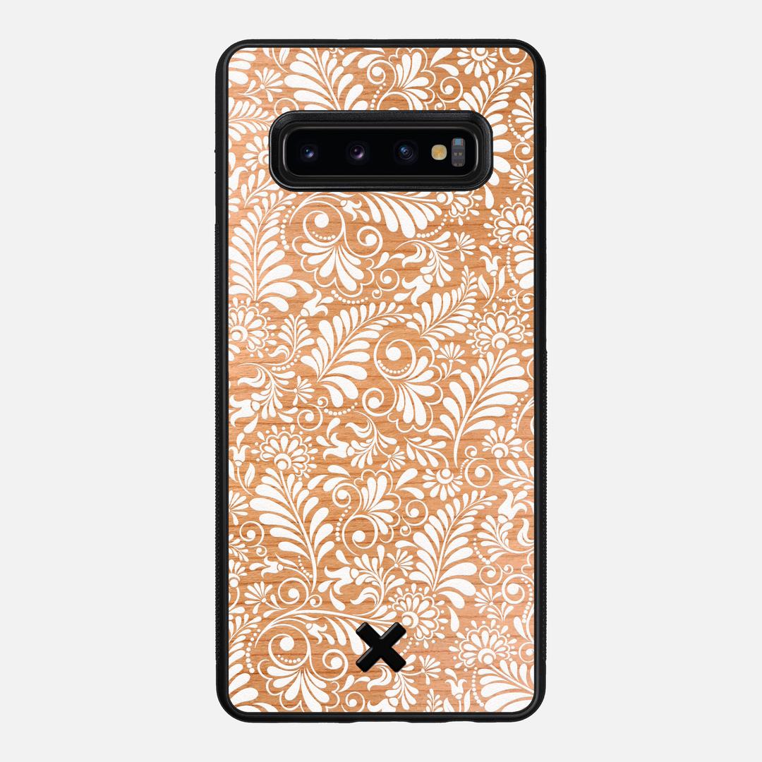 Botanica Case for the Samsung Galaxy S10 Plus featuring a UV Printed Cherry Wood backer with the Keyway X Mark#Phone Model_Galaxy S10 Plus