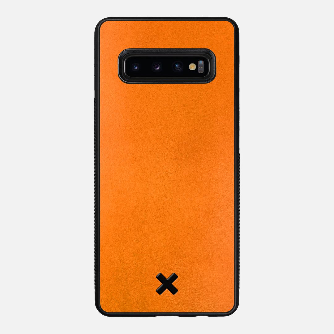 Honey Leather Case for the Samsung Galaxy S10 Plus featuring a Genuine Leather backer with the Keyway X Mark#Phone Model_Galaxy S10 Plus