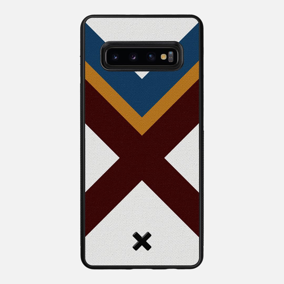 Range Case for the Samsung Galaxy S10 Plus featuring a UV Printed Cotton Canvas backer with the Keyway X Mark#Phone Model_Galaxy S10 Plus