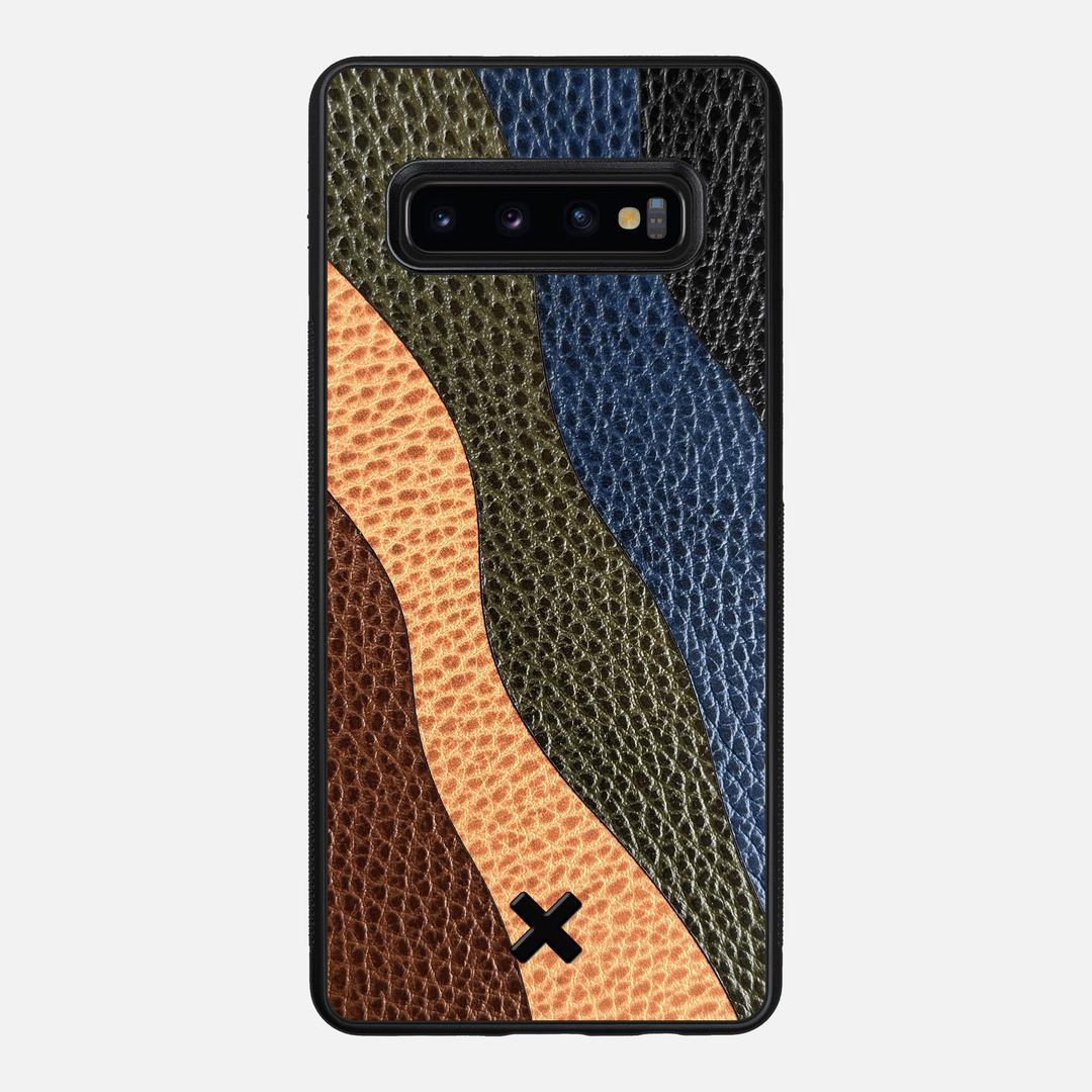 Sable Leather Case for the Samsung Galaxy S10 Plus featuring a Genuine Leather backer with the Keyway X Mark#Phone Model_Galaxy S10 Plus