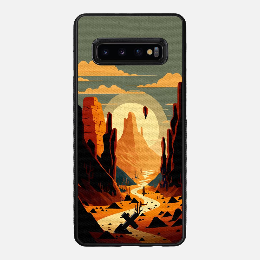 Terra Case for the Samsung Galaxy S10 Plus featuring a UV Printed Cotton Canvas backer with the Keyway X Mark#Phone Model_Galaxy S10 Plus