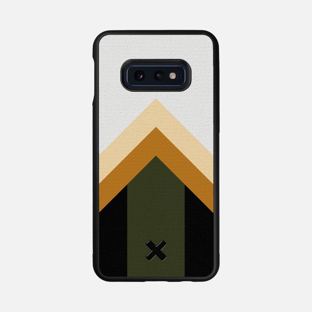 Ascent Case for the Samsung Galaxy S10e featuring a UV Printed Cotton Canvas backer with the Keyway X Mark#Phone Model_Galaxy S10e