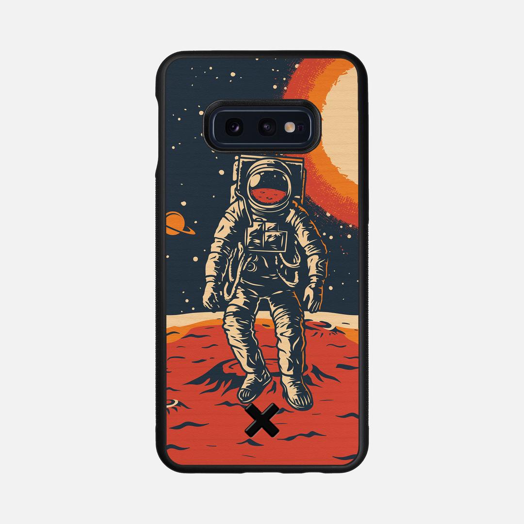 Cosmo Case for the Samsung Galaxy S10e featuring a UV Printed Wenge Wood backer with the Keyway X Mark#Phone Model_Galaxy S10e
