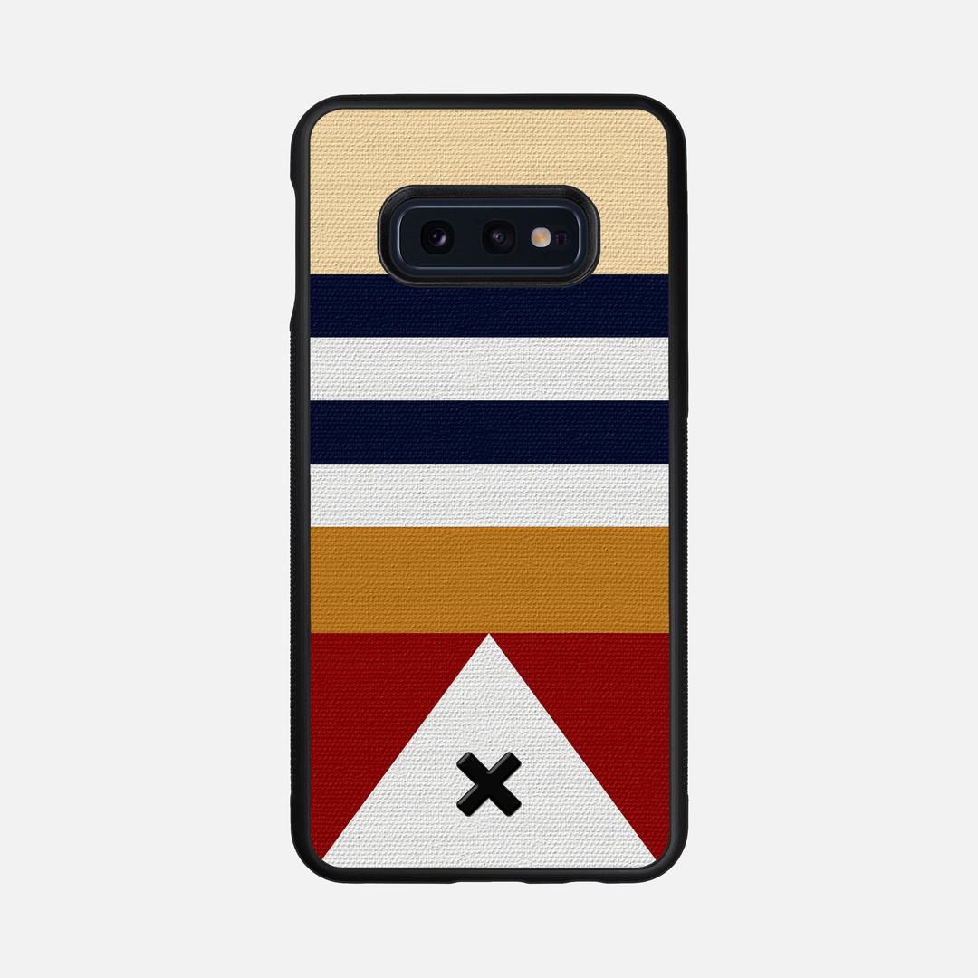 Lodge Case for the Samsung Galaxy S10e featuring a UV Printed Cotton Canvas backer with the Keyway X Mark#Phone Model_Galaxy S10e