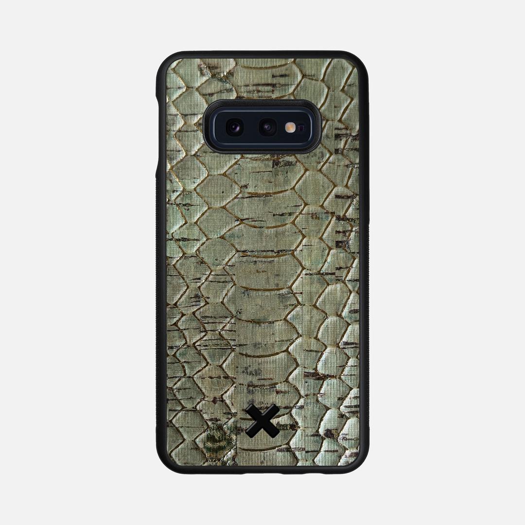 Python Cork Case for the Samsung Galaxy S10e featuring a Genuine Cork backer with the Keyway X Mark#Phone Model_Galaxy S10e