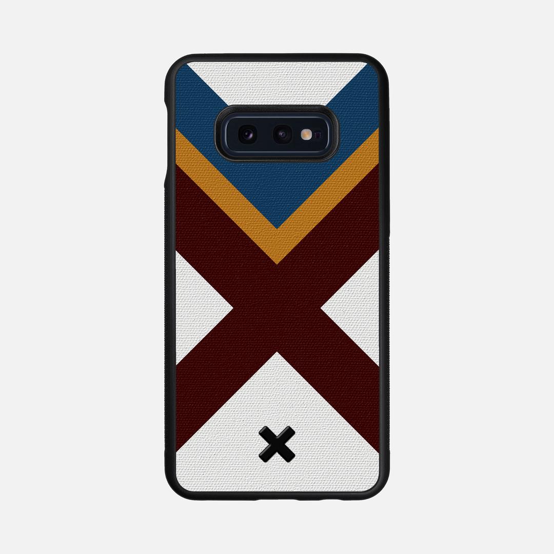 Range Case for the Samsung Galaxy S10e featuring a UV Printed Cotton Canvas backer with the Keyway X Mark#Phone Model_Galaxy S10e