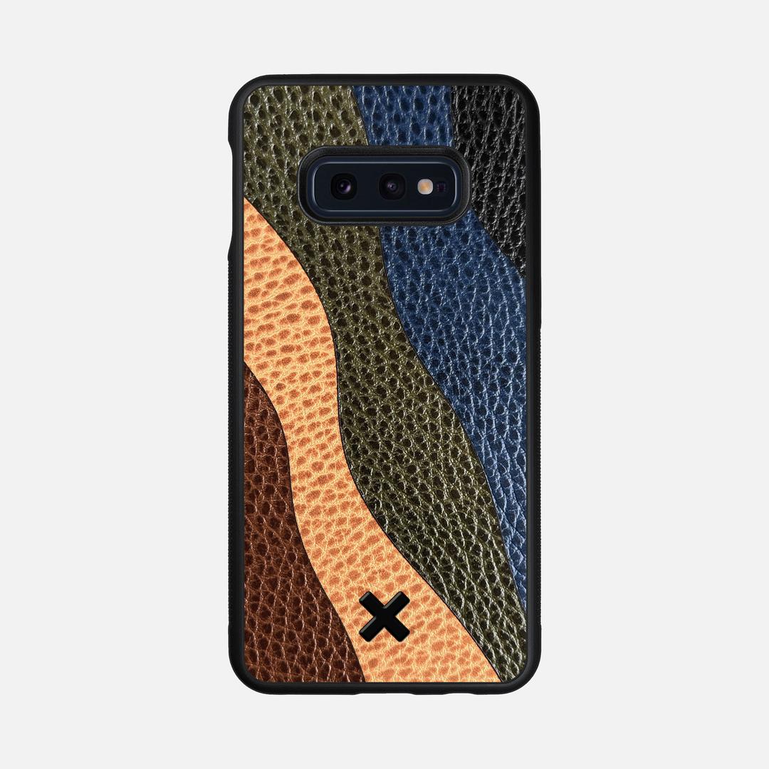 Sable Leather Case for the Samsung Galaxy S10e featuring a Genuine Leather backer with the Keyway X Mark#Phone Model_Galaxy S10e