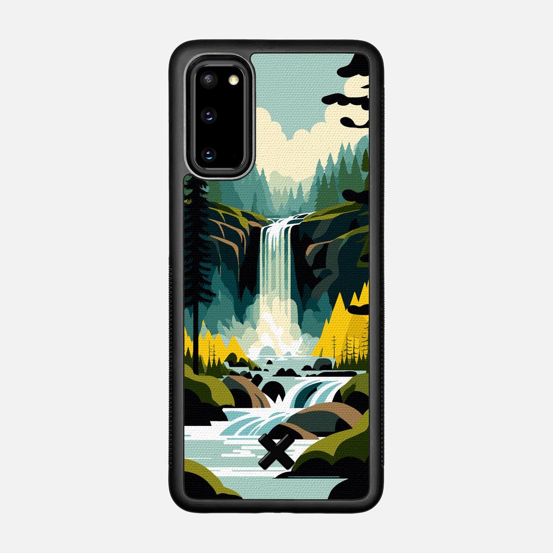 Cascade Case for the Samsung Galaxy S20 featuring a UV Printed Cotton Canvas backer with the Keyway X Mark#Phone Model_Galaxy S20