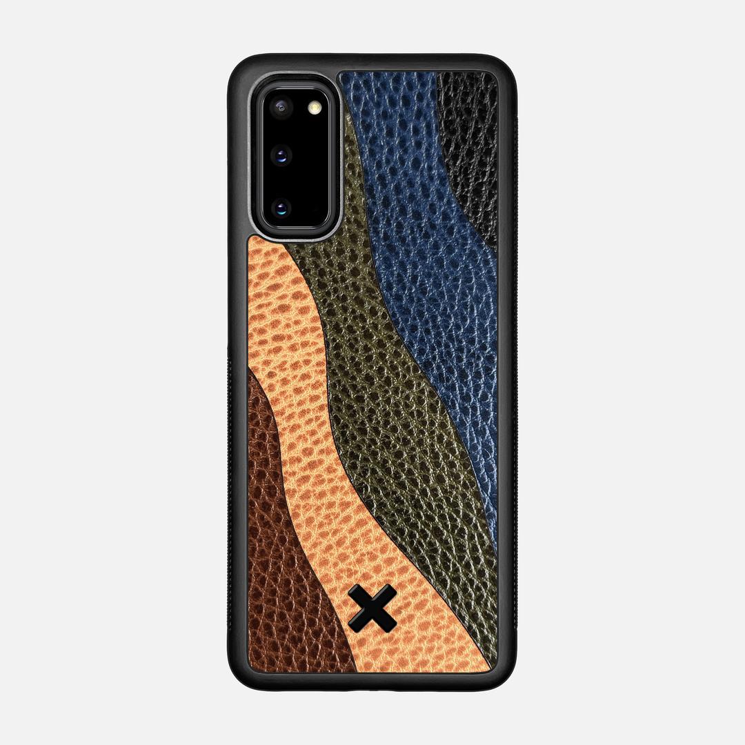 Sable Leather Case for the Samsung Galaxy S20 featuring a Genuine Leather backer with the Keyway X Mark#Phone Model_Galaxy S20