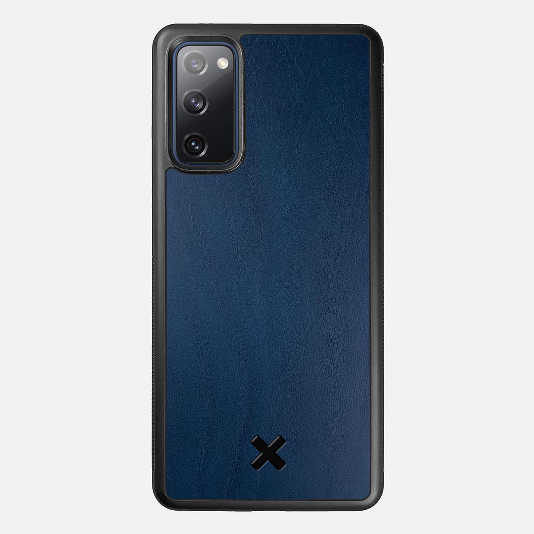 Midnight Leather Case for the Samsung Galaxy S20 FE featuring a Genuine Leather backer with the Keyway X Mark#Phone Model_Galaxy S20 FE