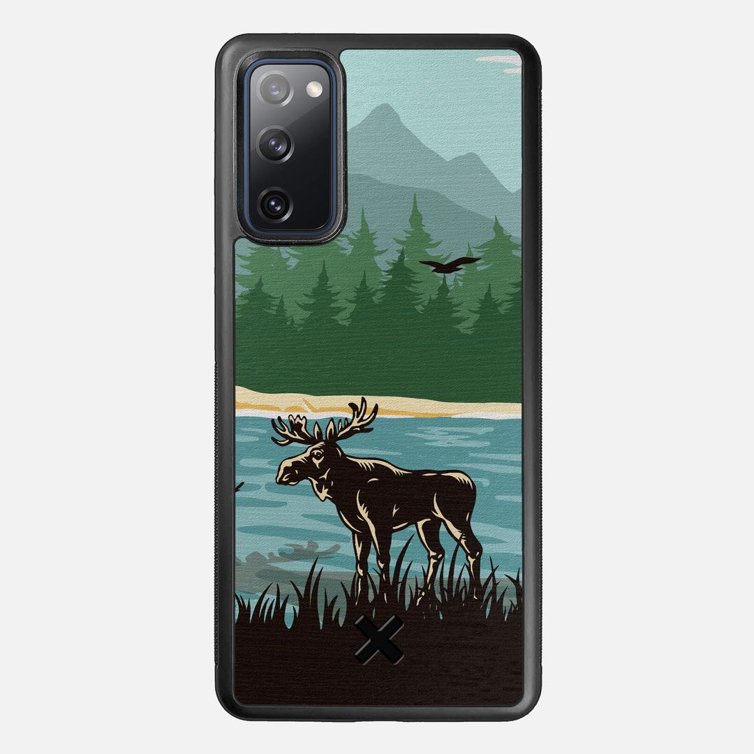 Moose Tracks Case for the Samsung Galaxy S20 FE featuring a UV Printed Wenge Wood backer with the Keyway X Mark#Phone Model_Galaxy S20 FE