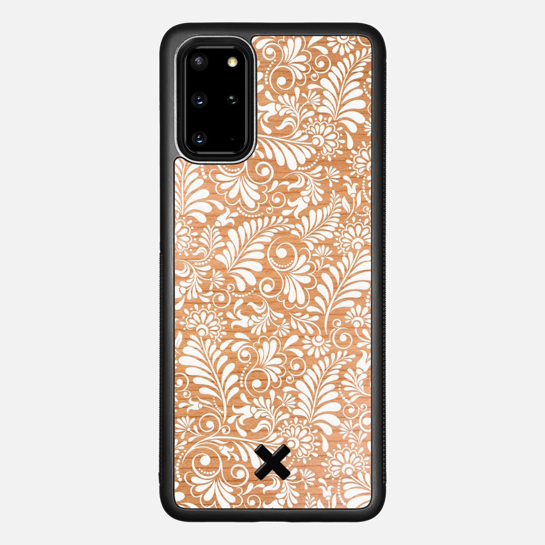 Botanica Case for the Samsung Galaxy S20 Plus featuring a UV Printed Cherry Wood backer with the Keyway X Mark#Phone Model_Galaxy S20 Plus