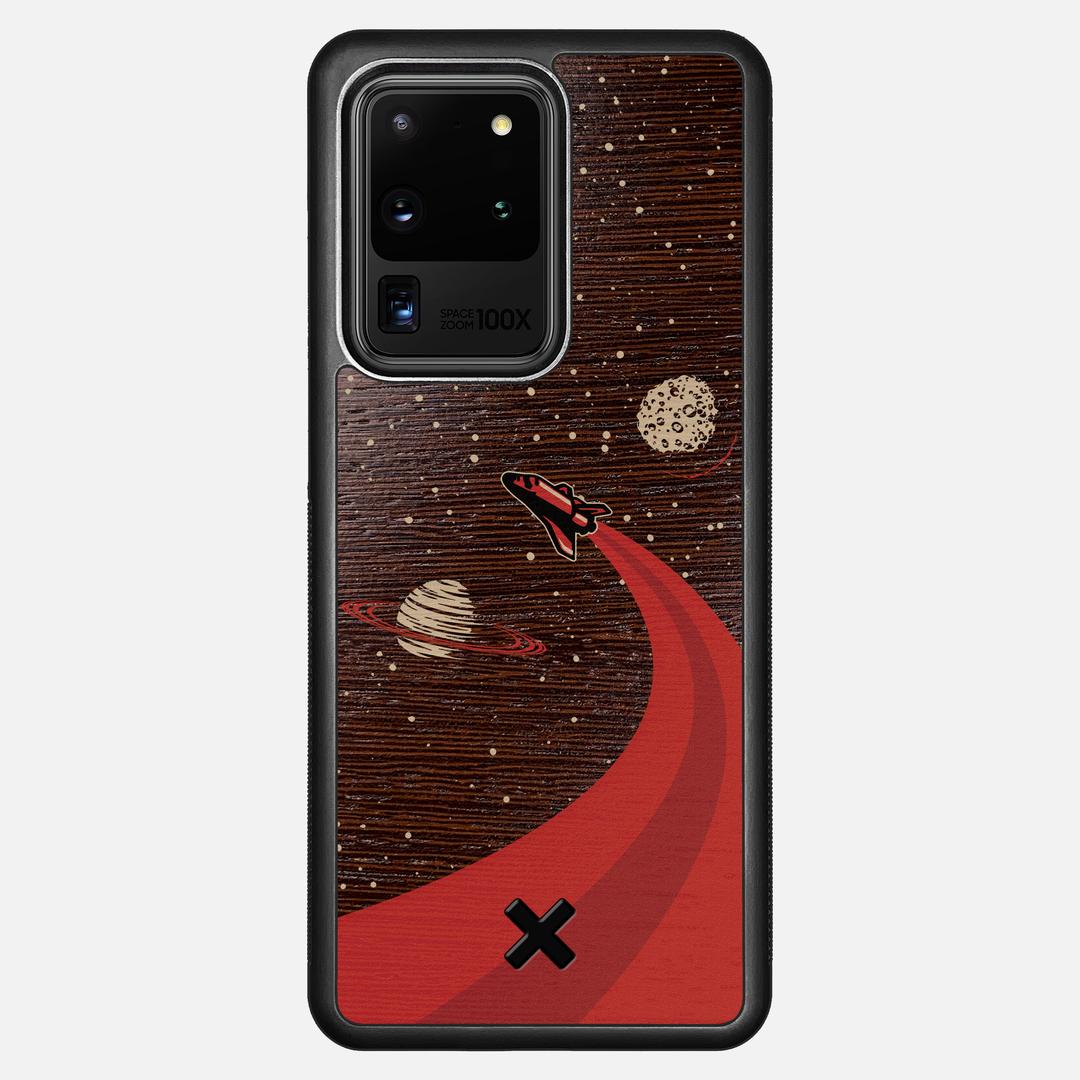 Booster Case for the Samsung Galaxy S20 Ultra featuring a UV Printed Wenge Wood backer with the Keyway X Mark#Phone Model_Galaxy S20 Ultra