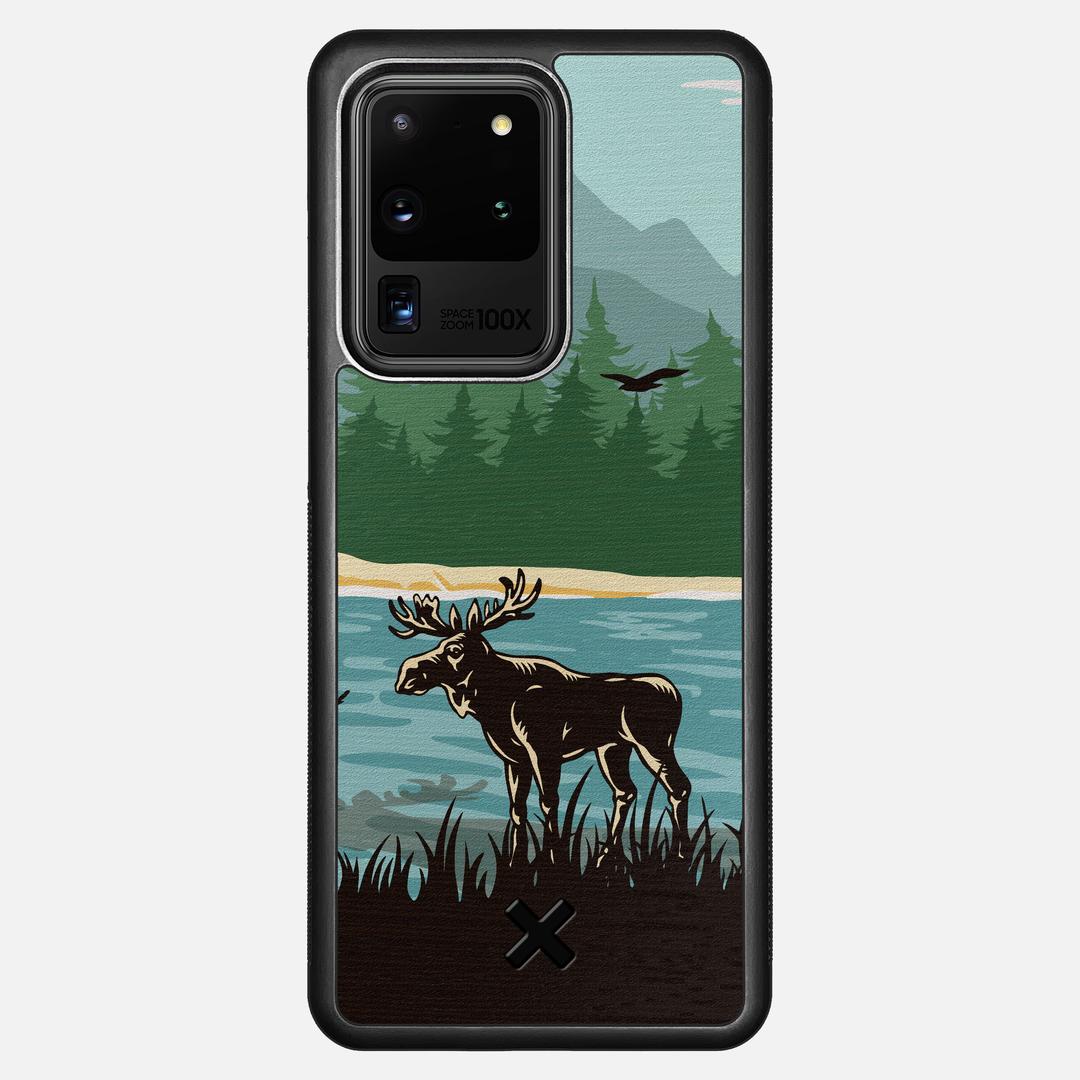 Moose Tracks Case for the Samsung Galaxy S20 Ultra featuring a UV Printed Wenge Wood backer with the Keyway X Mark#Phone Model_Galaxy S20 Ultra