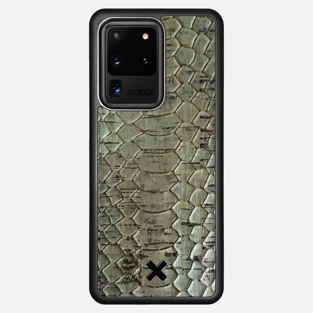 Python Cork Case for the Samsung Galaxy S20 Ultra featuring a Genuine Cork backer with the Keyway X Mark#Phone Model_Galaxy S20 Ultra