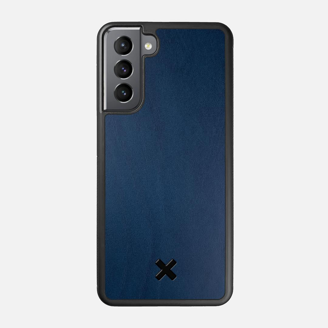 Midnight Leather Case for the Samsung Galaxy S21 featuring a Genuine Leather backer with the Keyway X Mark#Phone Model_Galaxy S21