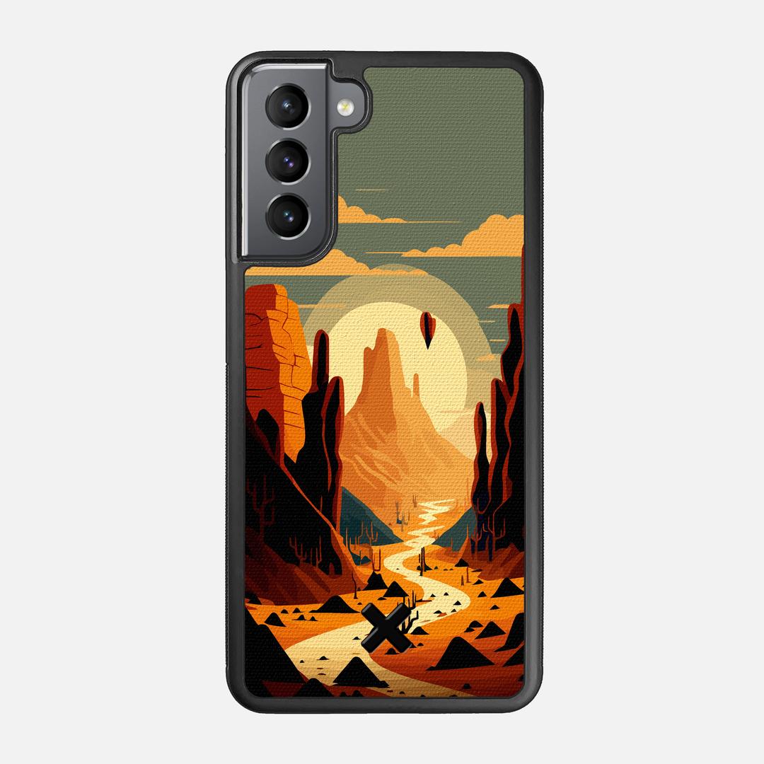 Terra Case for the Samsung Galaxy S21 featuring a UV Printed Cotton Canvas backer with the Keyway X Mark#Phone Model_Galaxy S21
