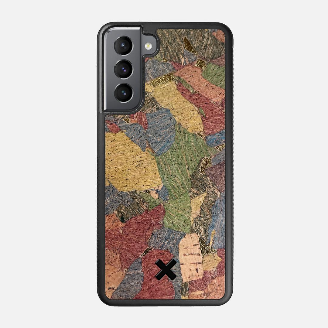 Terrazzo Cork Case for the Samsung Galaxy S21 featuring a Genuine Cork backer with the Keyway X Mark#Phone Model_Galaxy S21