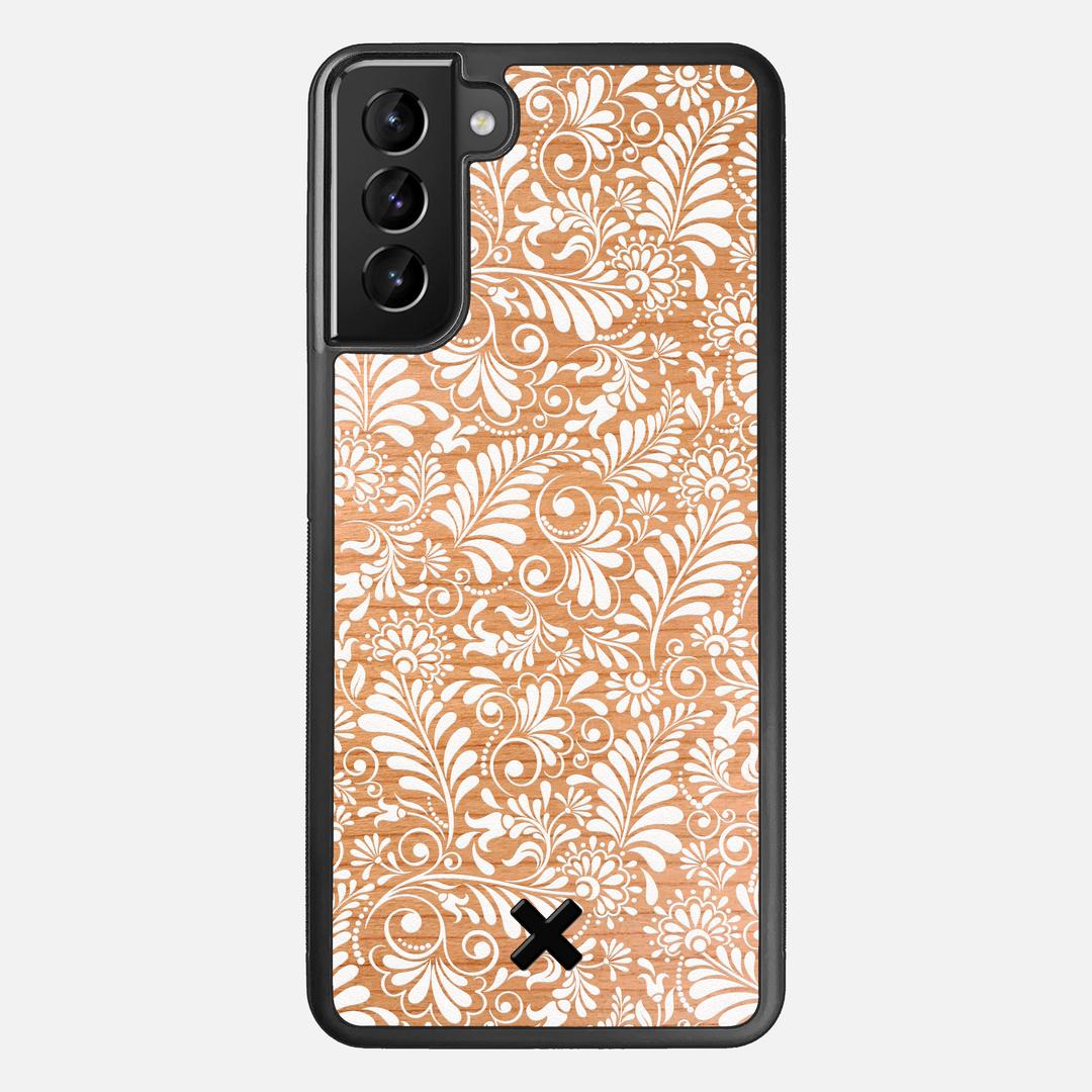 Botanica Case for the Samsung Galaxy S21 Plus featuring a UV Printed Cherry Wood backer with the Keyway X Mark#Phone Model_Galaxy S21 Plus