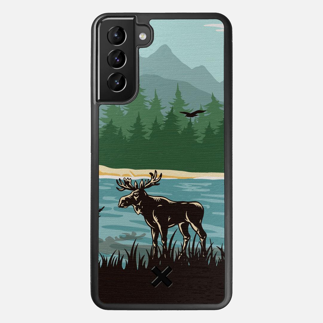 Moose Tracks Case for the Samsung Galaxy S21 Plus featuring a UV Printed Wenge Wood backer with the Keyway X Mark#Phone Model_Galaxy S21 Plus