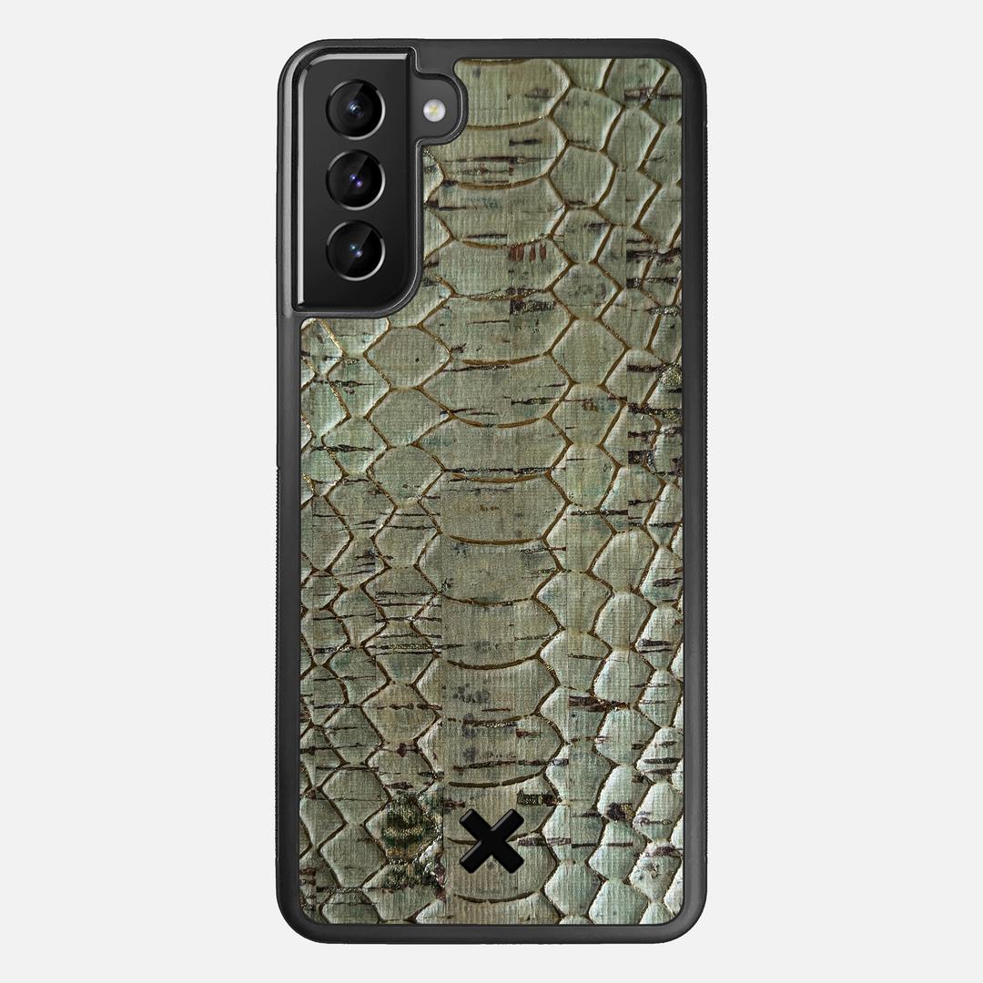 Python Cork Case for the Samsung Galaxy S21 Plus featuring a Genuine Cork backer with the Keyway X Mark#Phone Model_Galaxy S21 Plus