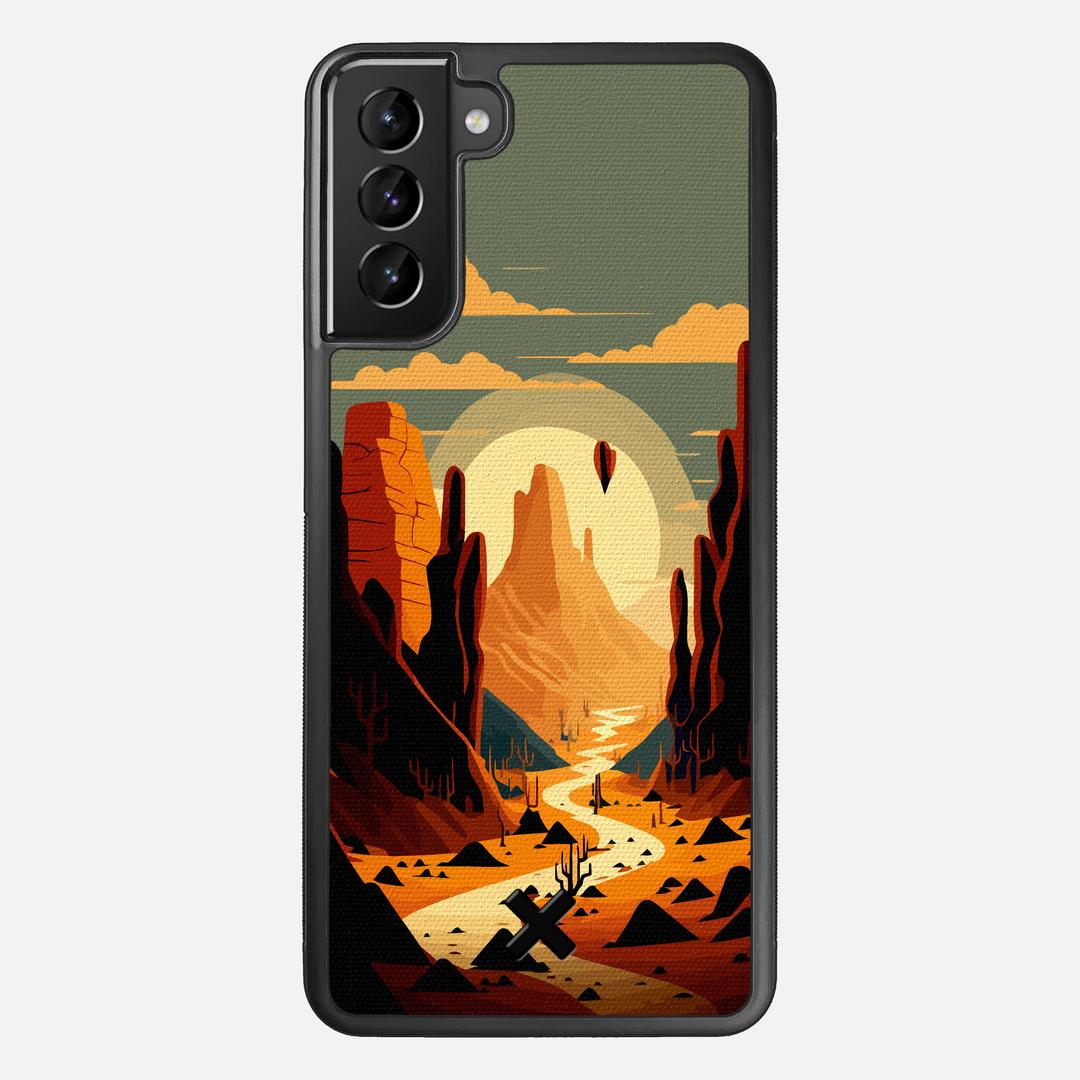 Terra Case for the Samsung Galaxy S21 Plus featuring a UV Printed Cotton Canvas backer with the Keyway X Mark#Phone Model_Galaxy S21 Plus