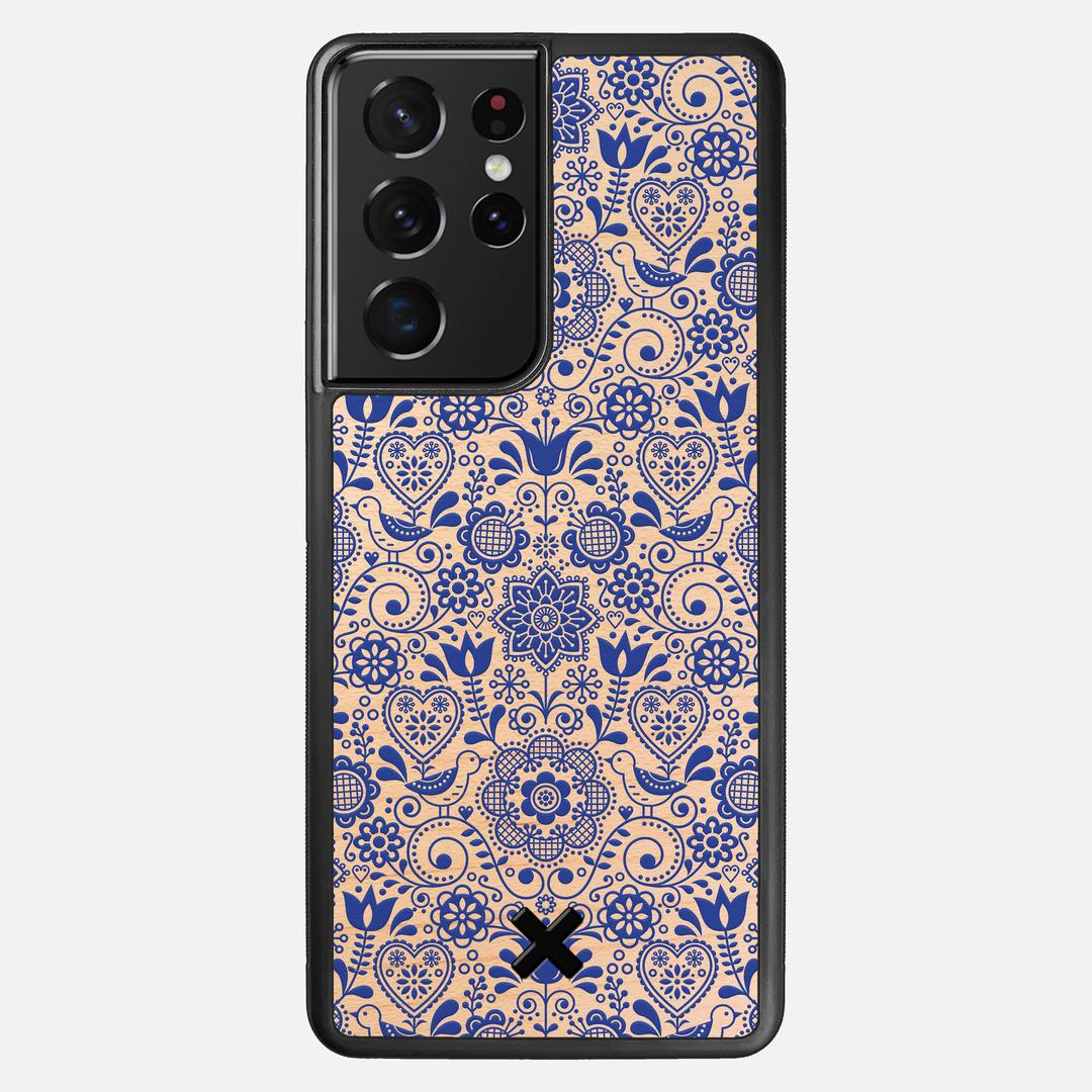 Bloom Case for the Samsung Galaxy S21 Ultra featuring a UV Printed Maple Wood backer with the Keyway X Mark#Phone Model_Galaxy S21 Ultra