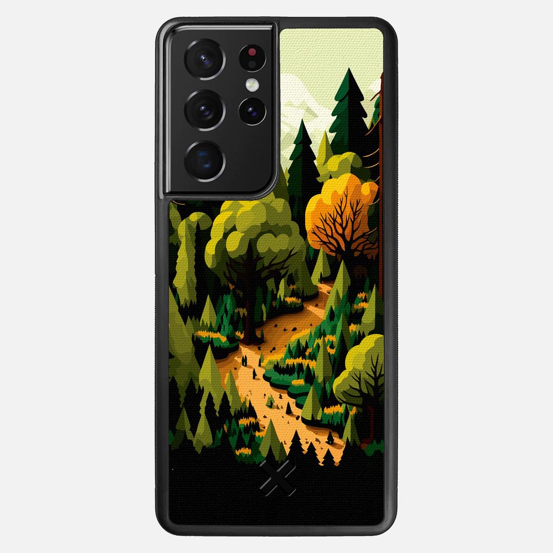 Evergreen Case for the Samsung Galaxy S21 Ultra featuring a UV Printed Cotton Canvas backer with the Keyway X Mark#Phone Model_Galaxy S21 Ultra