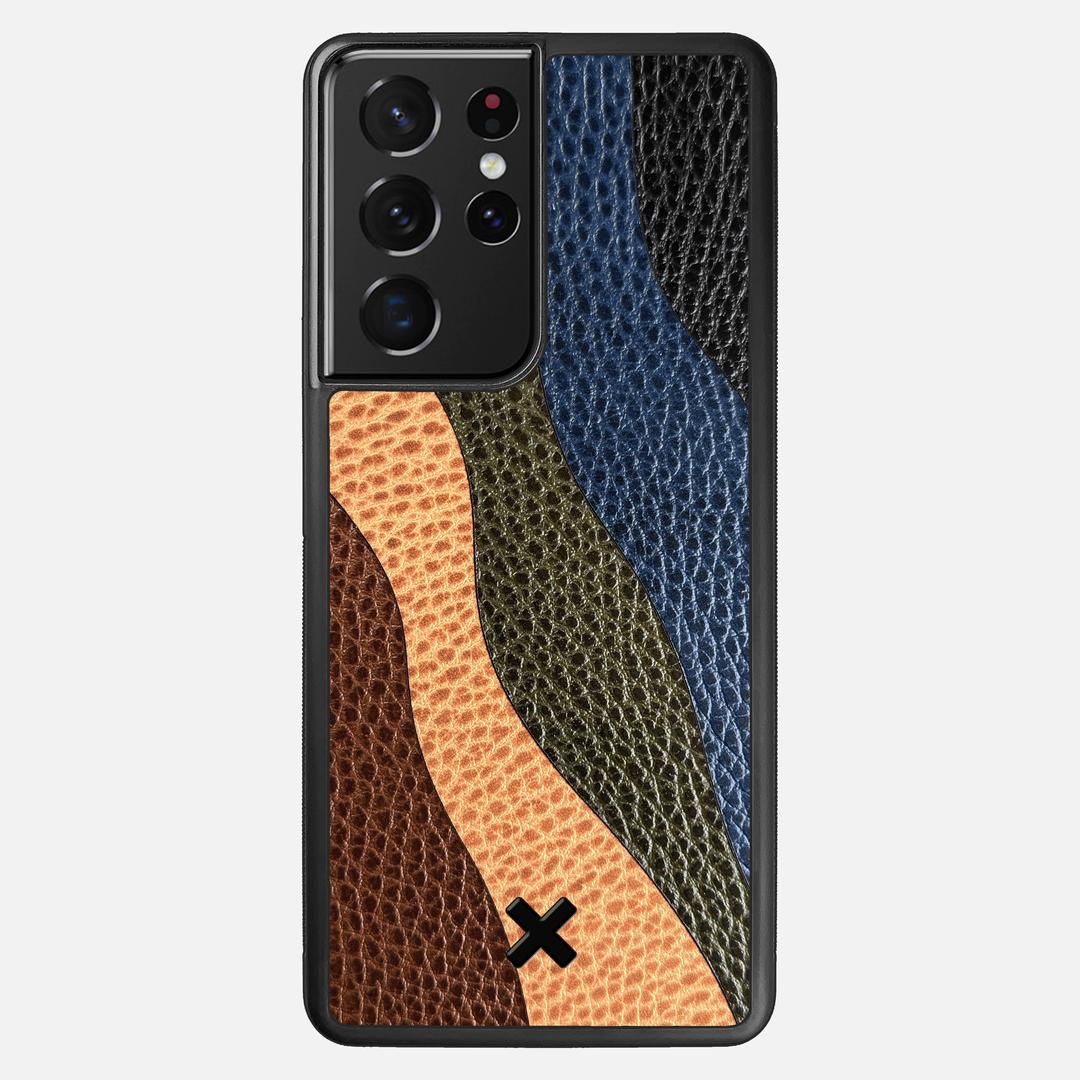 Sable Leather Case for the Samsung Galaxy S21 Ultra featuring a Genuine Leather backer with the Keyway X Mark#Phone Model_Galaxy S21 Ultra