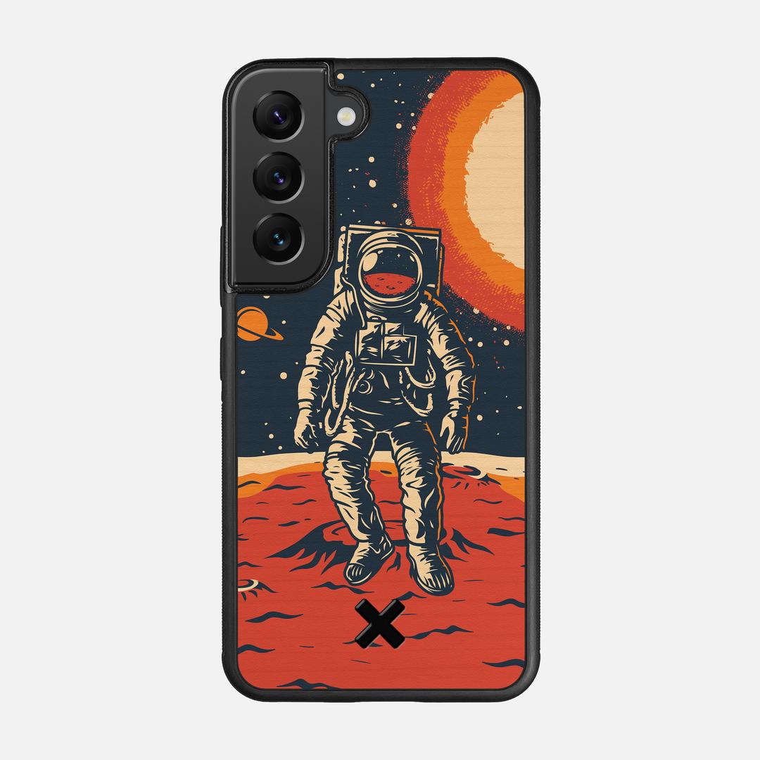 Cosmo Case for the Samsung Galaxy S22 featuring a UV Printed Wenge Wood backer with the Keyway X Mark#Phone Model_Galaxy S22